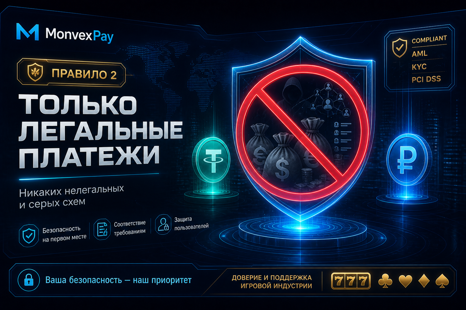 Только легальные платежи — никаких нелегальных и серых схем